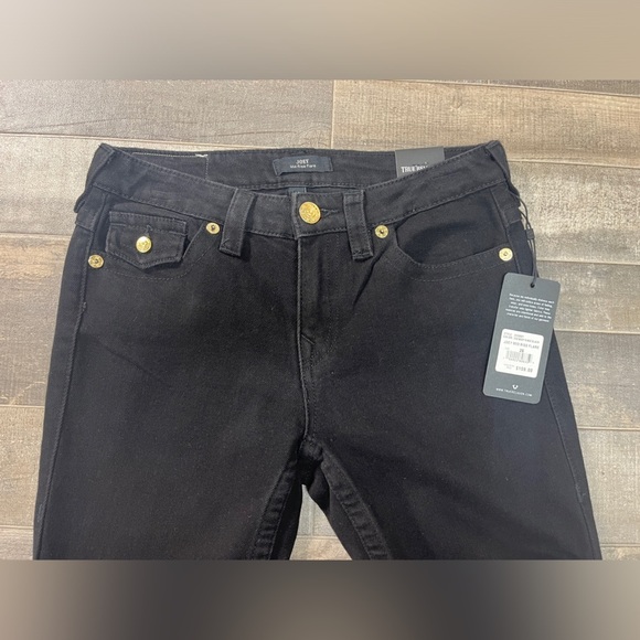 True Religion Joey Mid Rise Flare Black Jeans - Picture 3 of 10